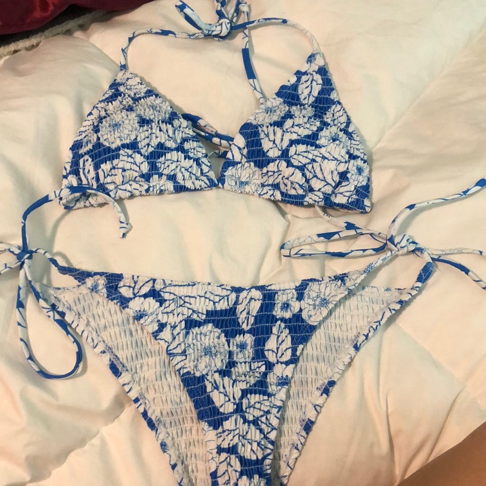 shein tie swimsuit set